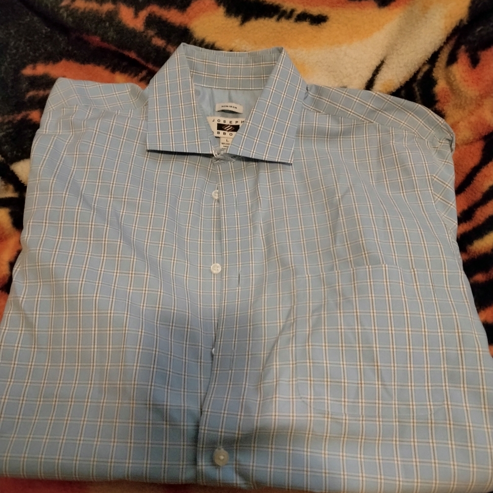 Authentic Joseph Abboud Mens Dress Shirt L. New w/ No Tag.Super Quality